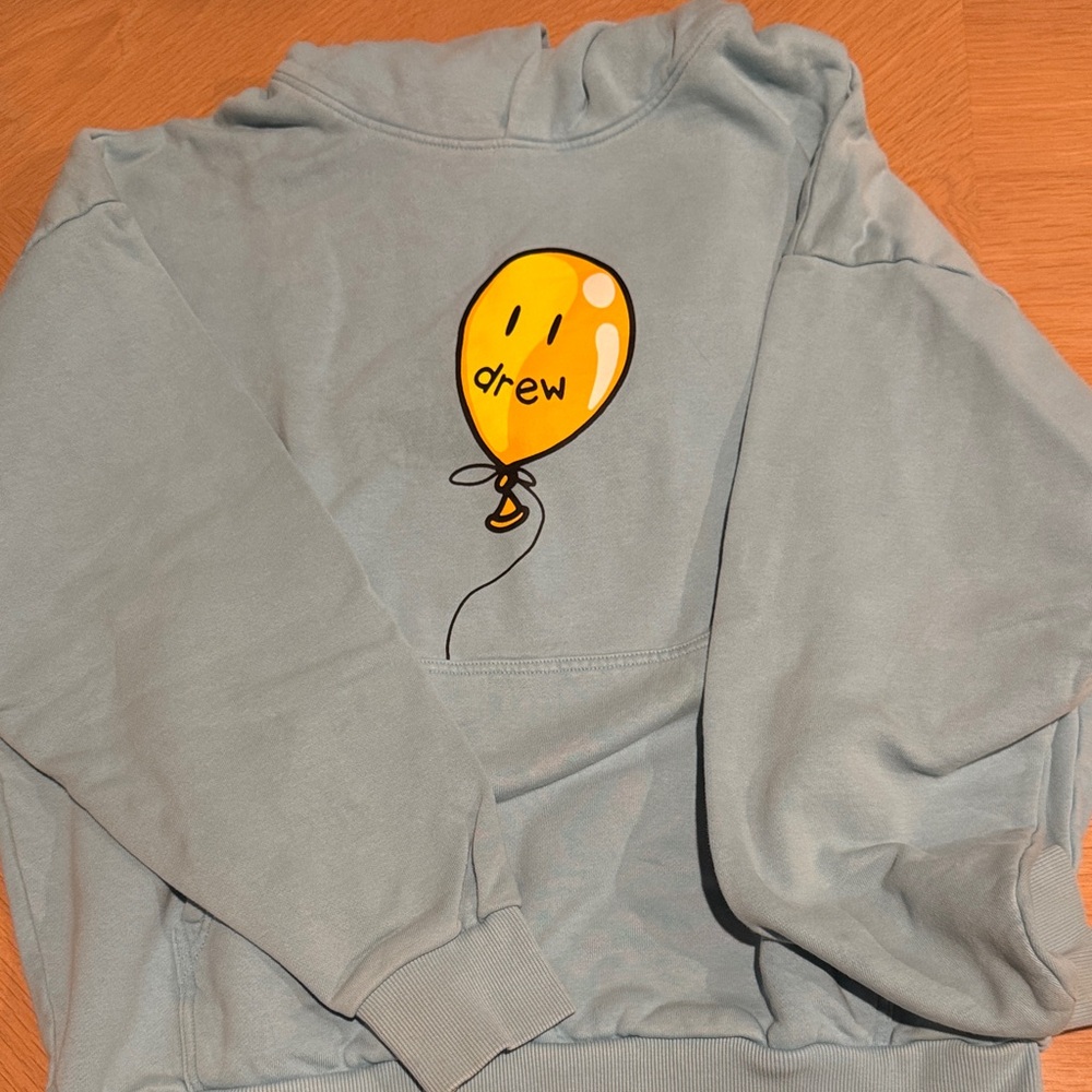 DREW Sky Blue Hoodie with Yellow Balloon